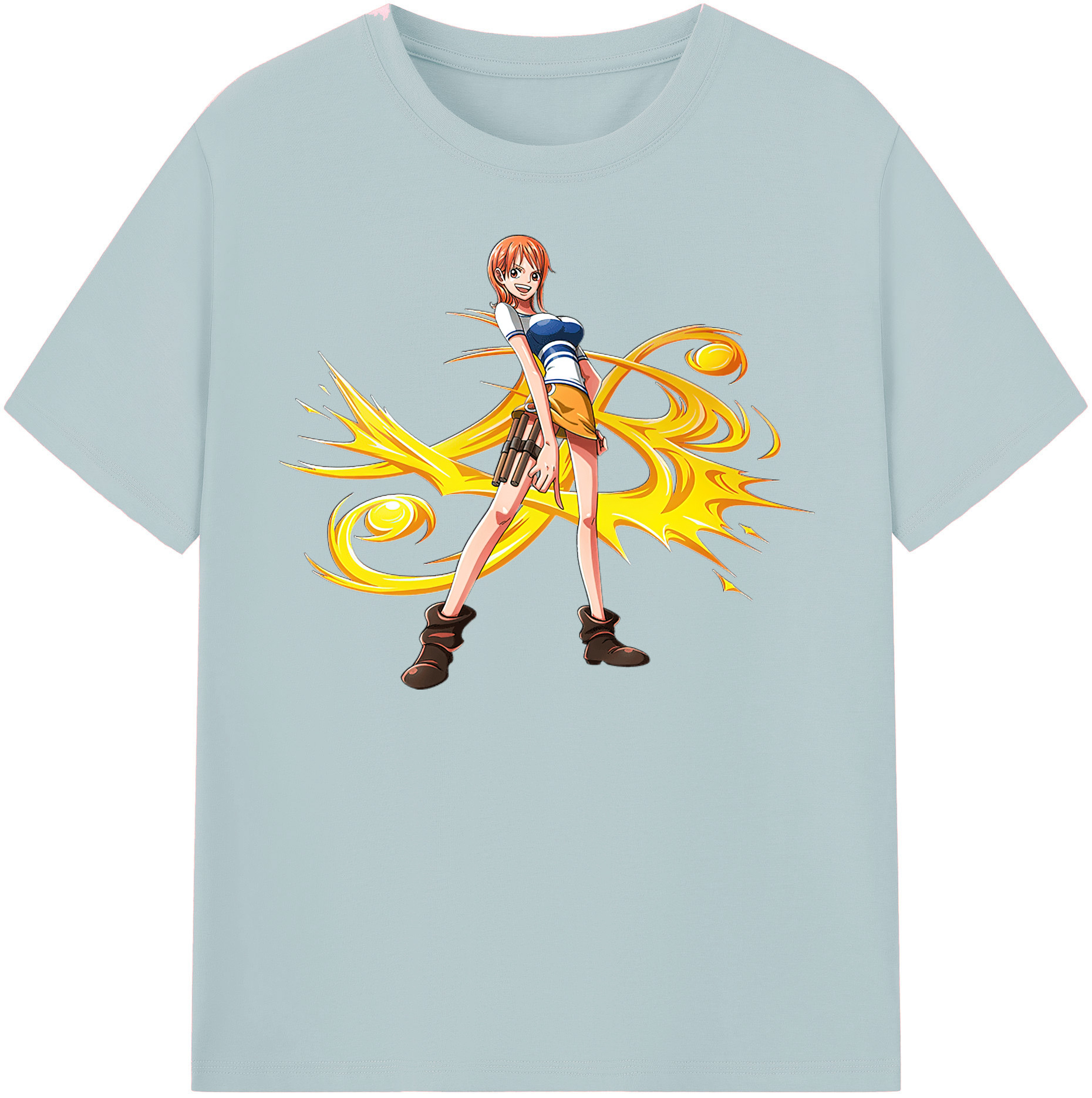 ワンピース ナミ ONE PIECE Nami 綿100％半袖Tシャツ（フロントプリント）